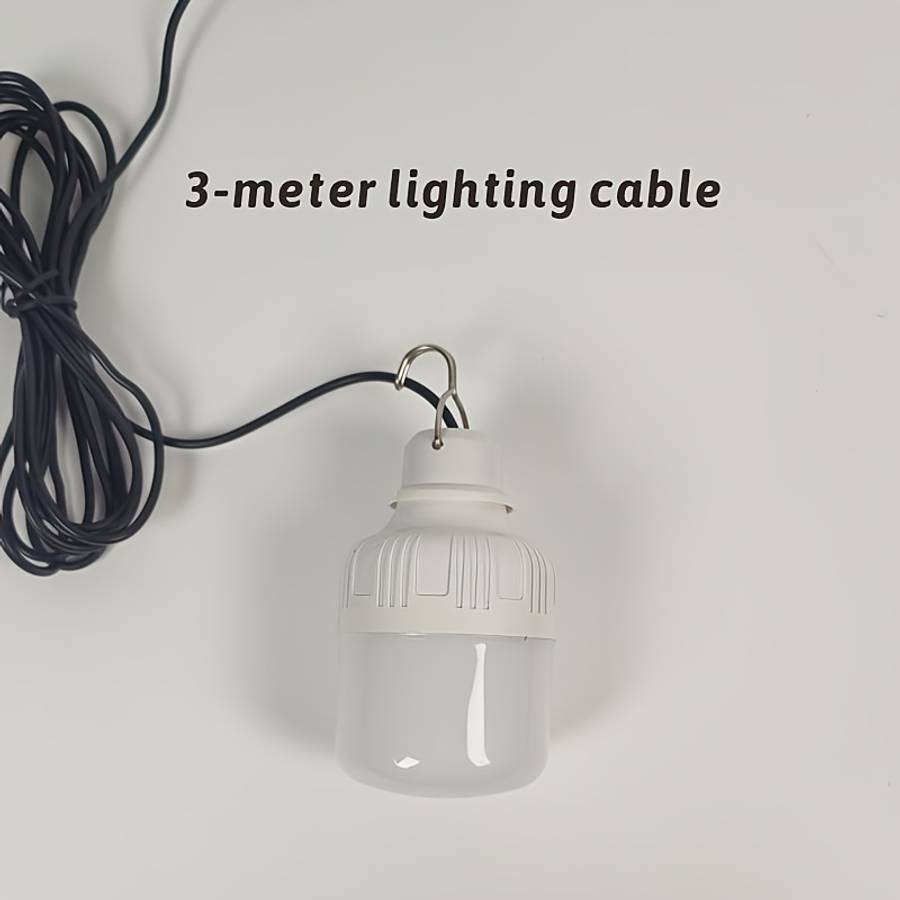 Solar Emergency Lights Color Green Solar Panel  2 Bulbs