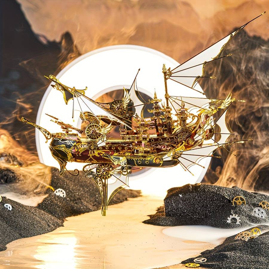 Building Toy Architectural Model Toy Set Style Nine Heavens Boat