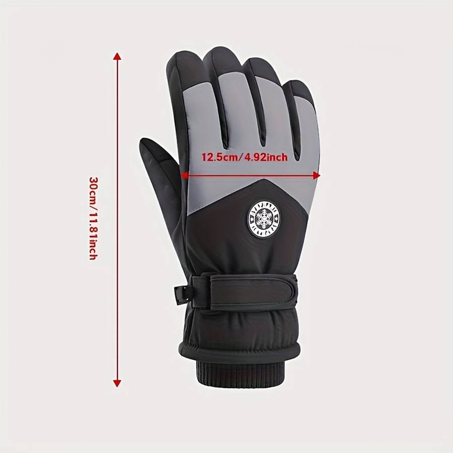Winter Gloves Color Black Gray