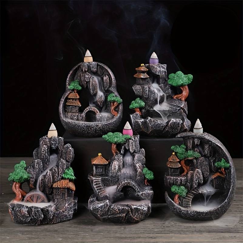 Incense Burner Model  Small Bridge Flowing Water