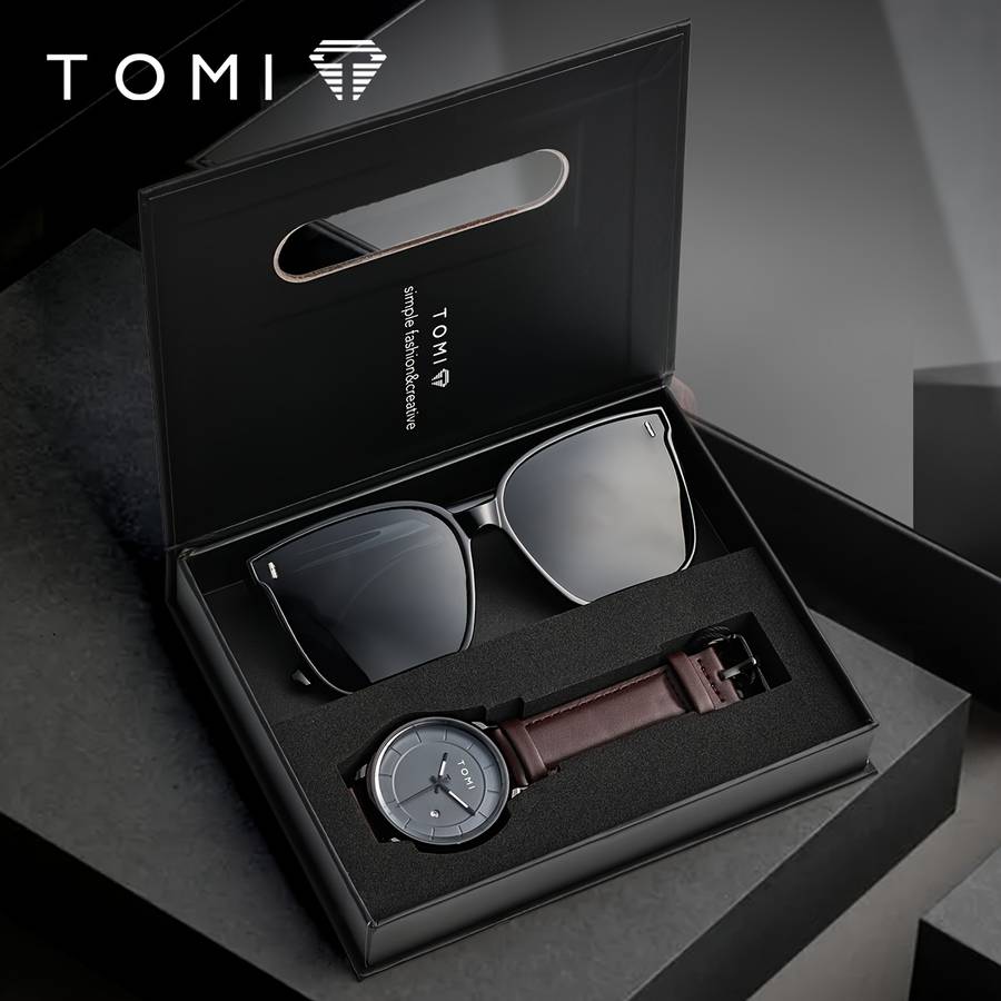 Classic Father Day Gift Tomi Dry Battery Men Watch With