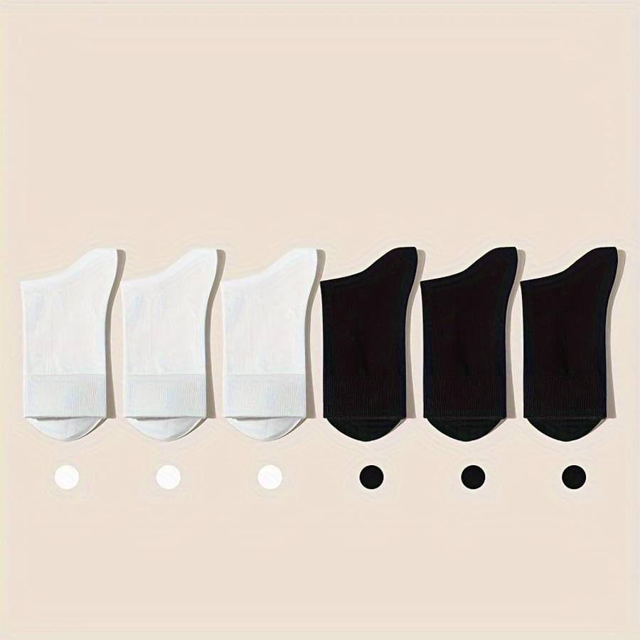 Women S Socks Color White 3 Pairs Black 3 Pairs Size Onesize