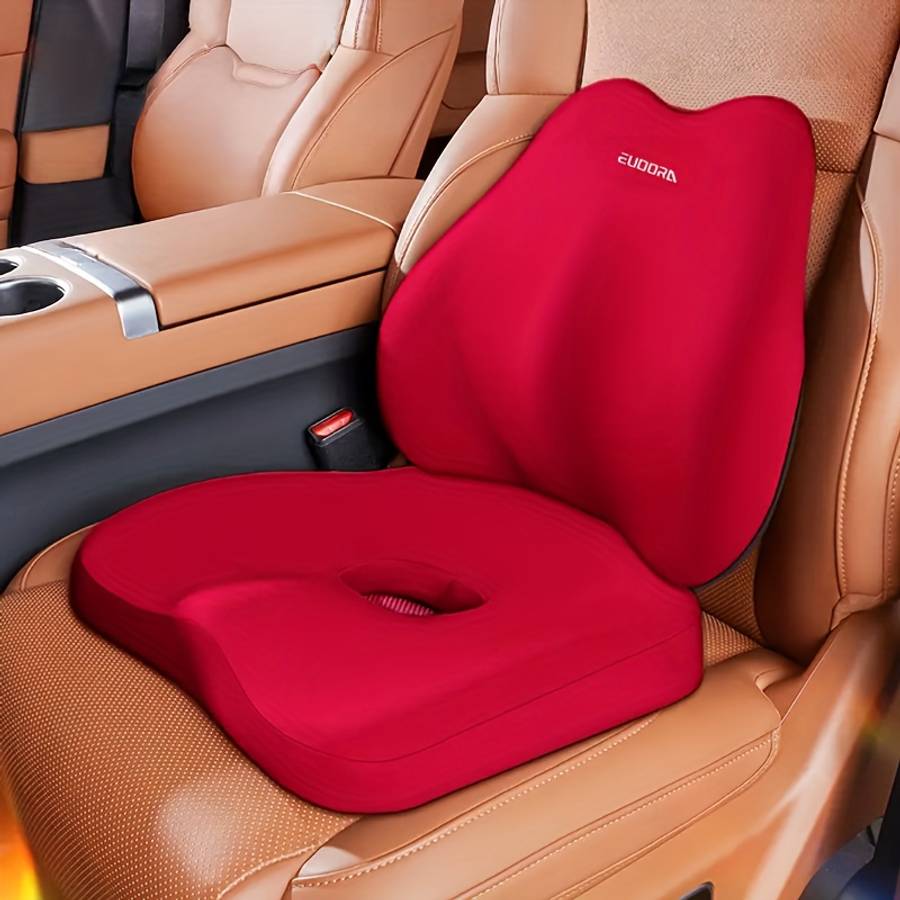 Car Seat Cushion Color Pink Quantity1 Seat Cushion  1 Lumbar Pillow