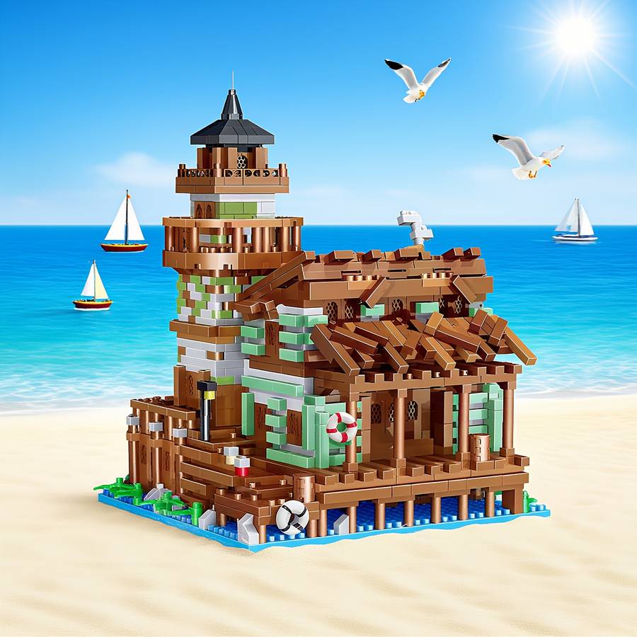 Building Toy Architectural Model Toy Set Quantity 2100Pcs