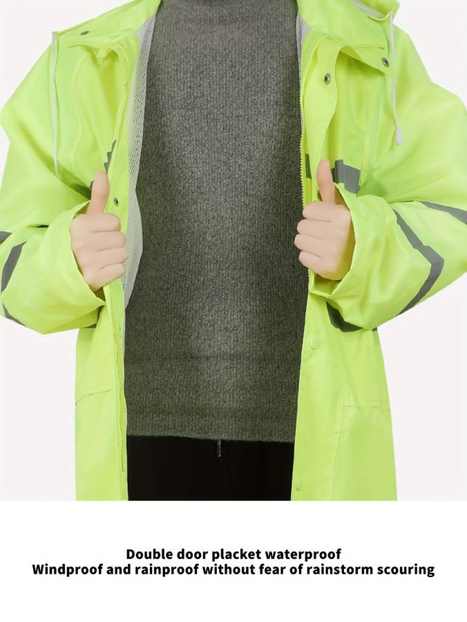 Raincoat Fluorescent Green Size Uk M