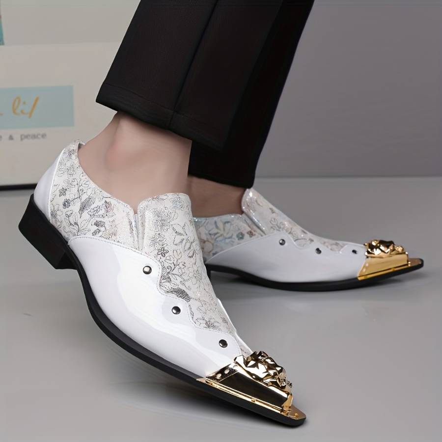 Mens Leather Shoes Color White Sizeuk 8