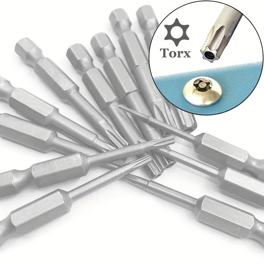 Screwdriver Bit Tool Set Size Silvery Quantity 12Pcs