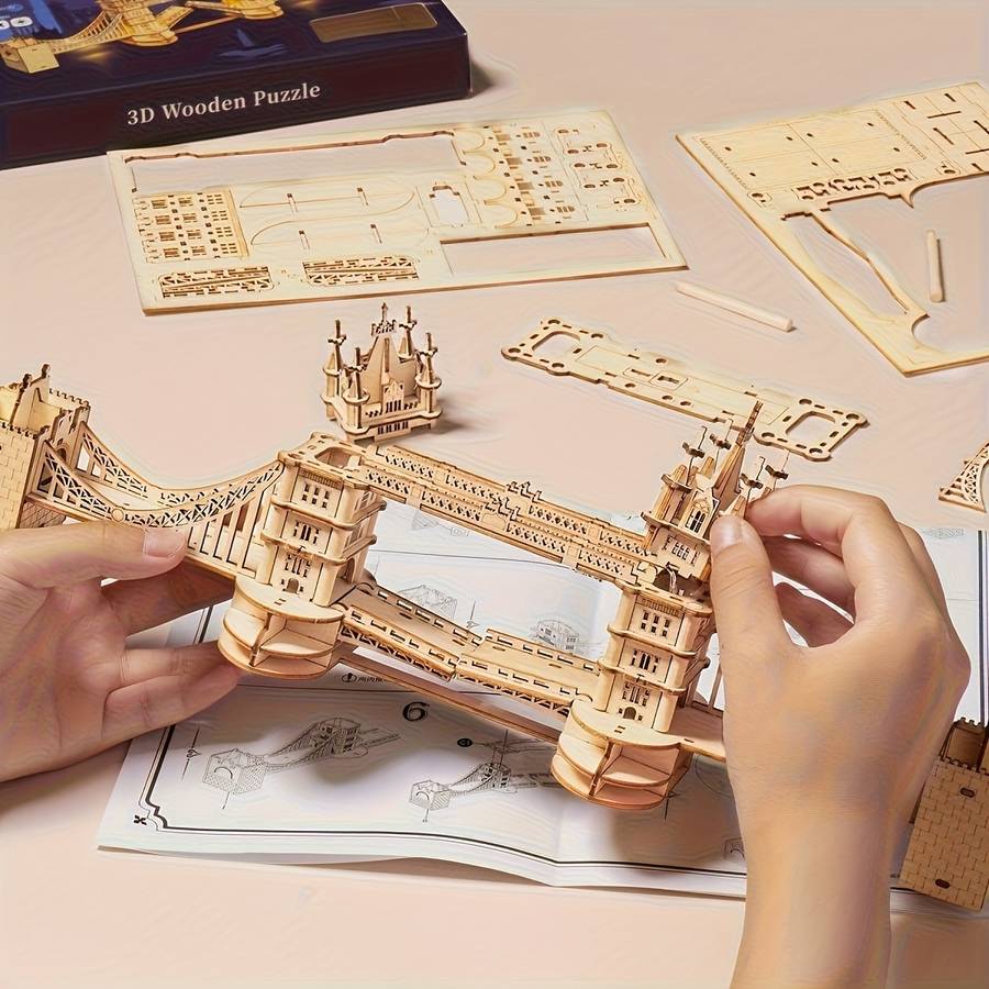 Building Toy Architectural Model Toy Set Model London Bridge Model Building Blocks Puzzle