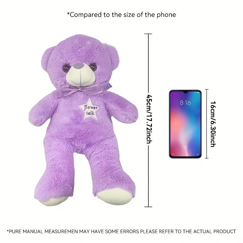 Toy Doll Quantity 1 Purple Bear