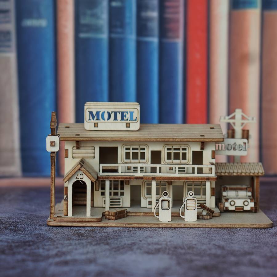 Building Toy Architectural Model Toy Set Items Motel Model