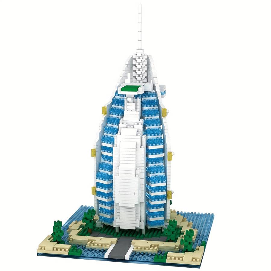 Building Toy Architectural Model Toy Set Model Burj Al Arab Jumeirah