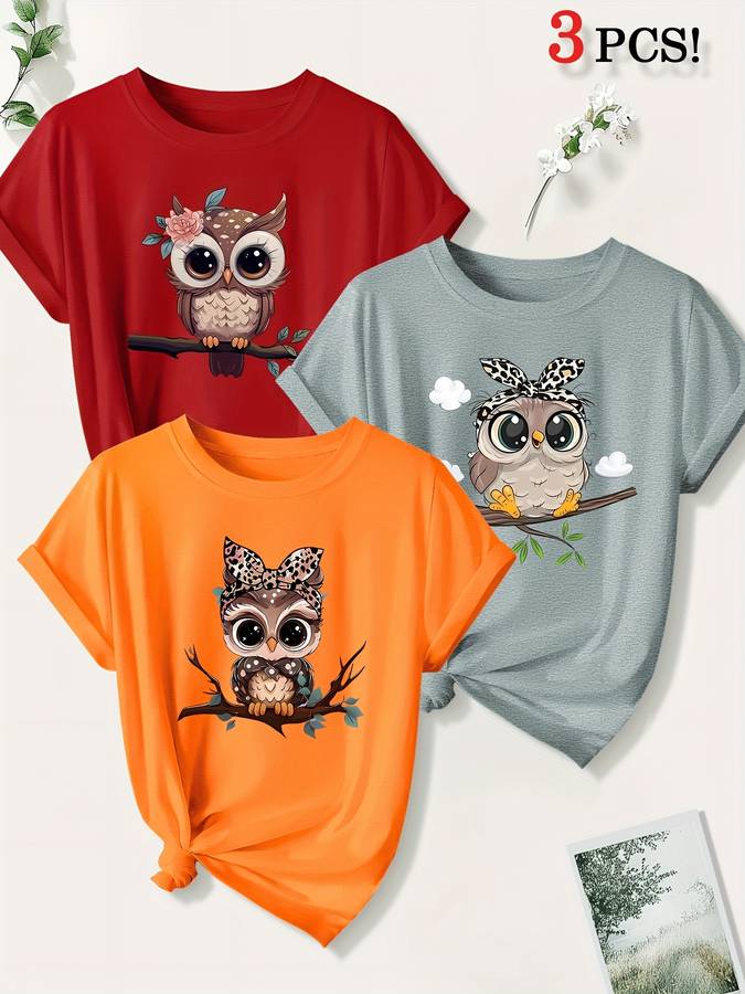 Womens T Shirt Color Orange Light Gray Red Sizes