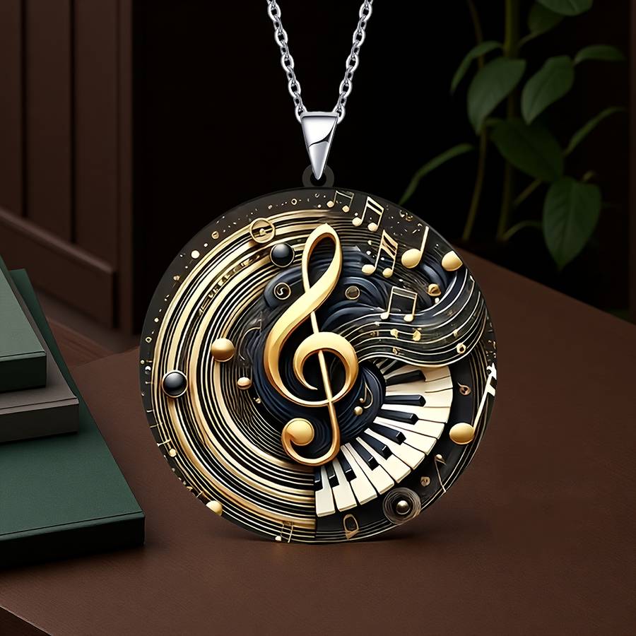 Trendy Rhinestone Flat Flat Exquisite Fashion Music Note Casual Outfit