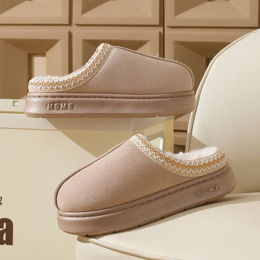Cotton Slippers Color Mocha Color Sizeuk 8.5-9