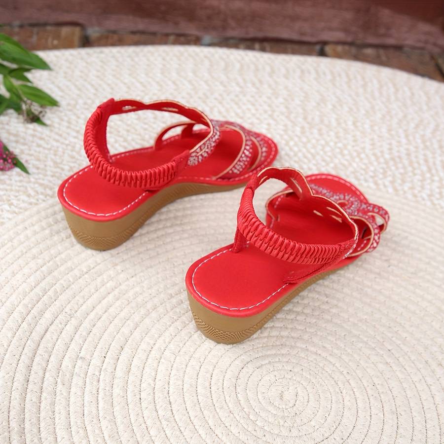 Sandals Color Red Sizeuk 4
