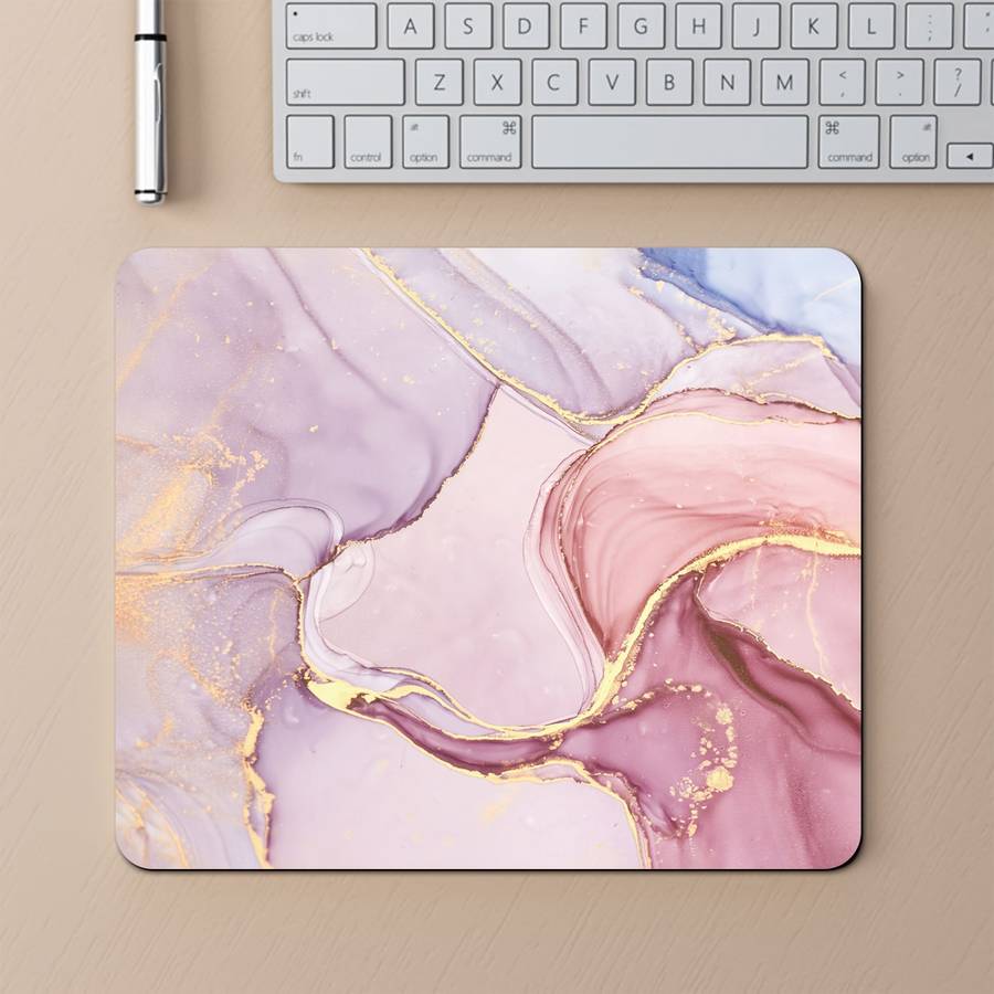Mouse Pad Color Sunset Marble Pattern