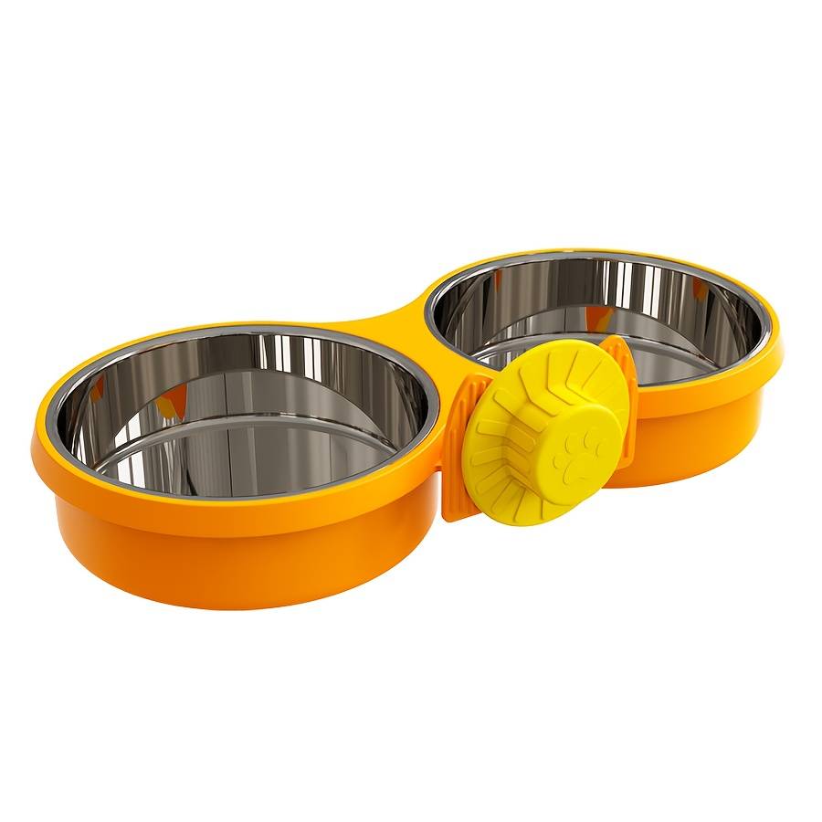 Pet Supplies Color Green Style Two Bowls