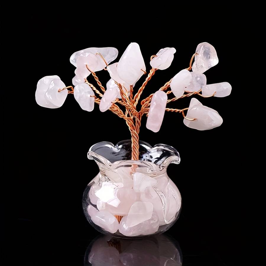 Car Interior Decor Color 1 Piece Of Amethyst Vase With A Money Tree