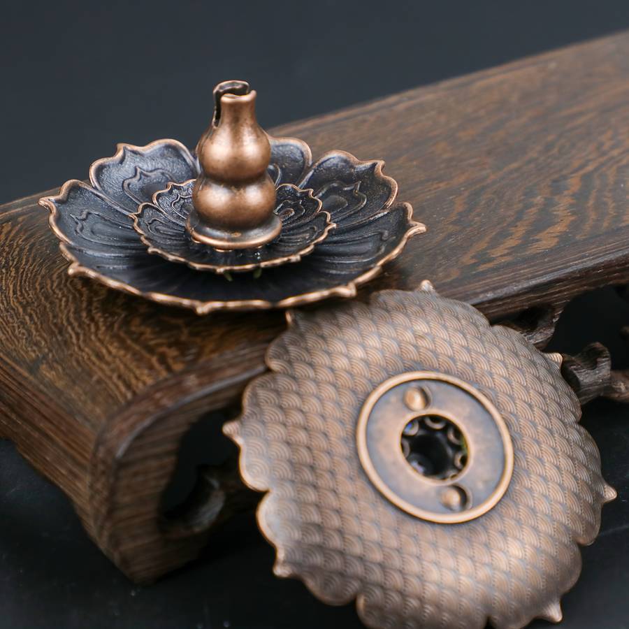 Incense Burner Color  Medium For Lotus Three Treasures  1 Piece