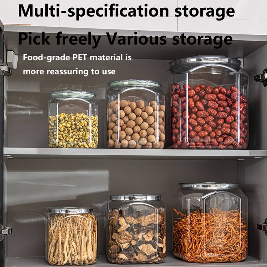 Sealed Jar Capacity 5L Quadrilateral Sealed Jar