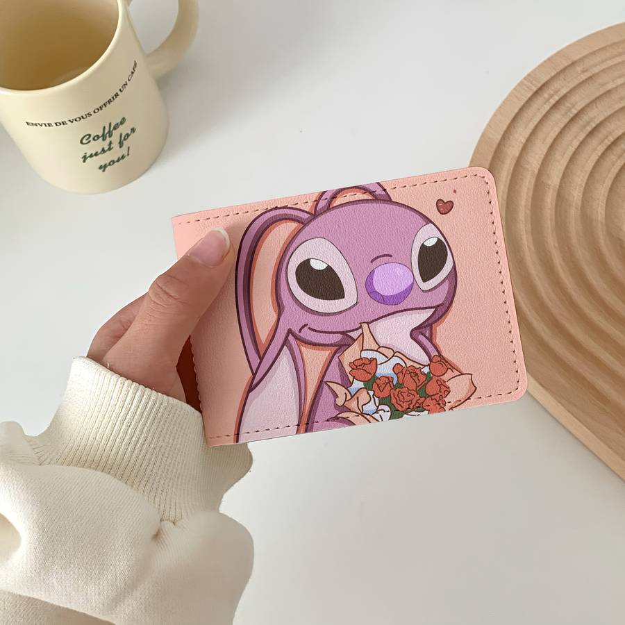Stitch Lilo Heart-Themed Walletcute Travel Accessory With Card Slots Perfect Valentine'S