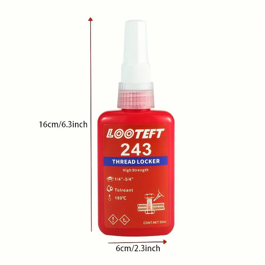 HeavyDuty Reliable EcoFriendly NonToxic Heat Stable 1Pc 50Ml Threadlocker For