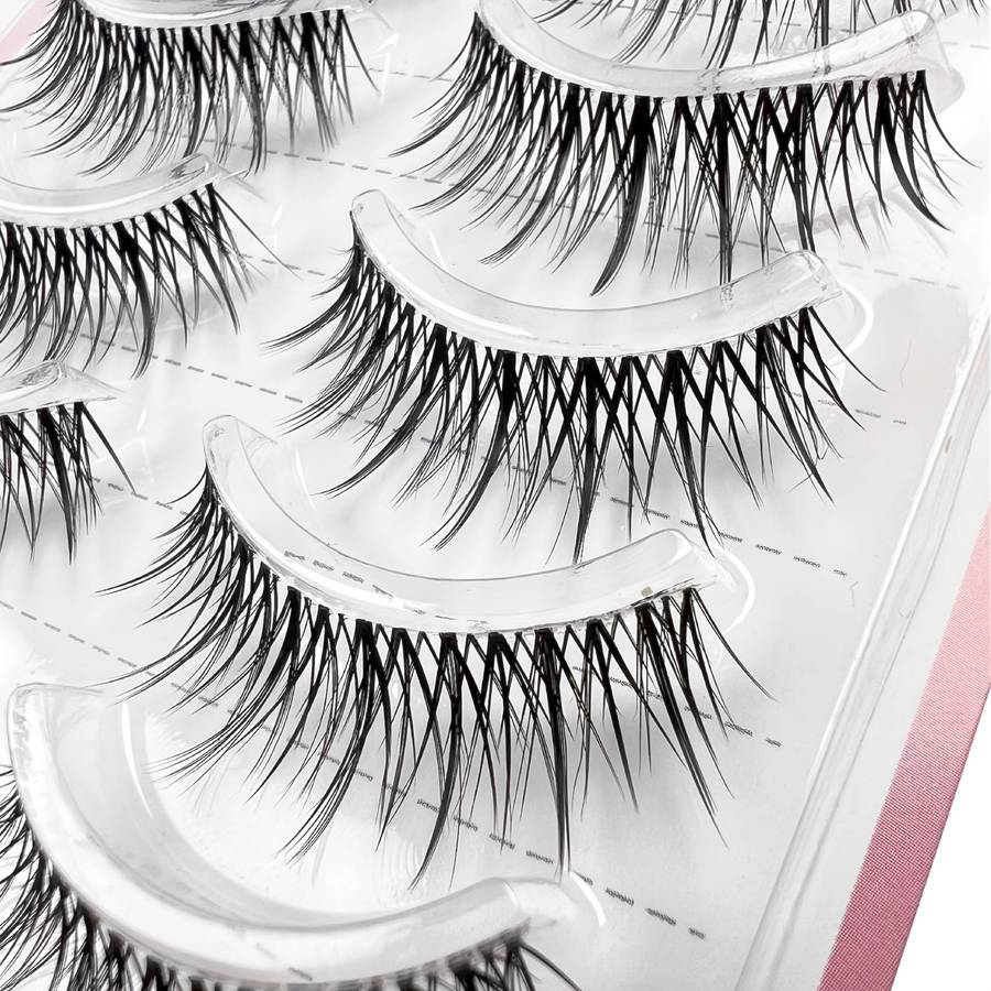 False Eyelashes Style Cross Eyelashes Quantity 5 Pairs