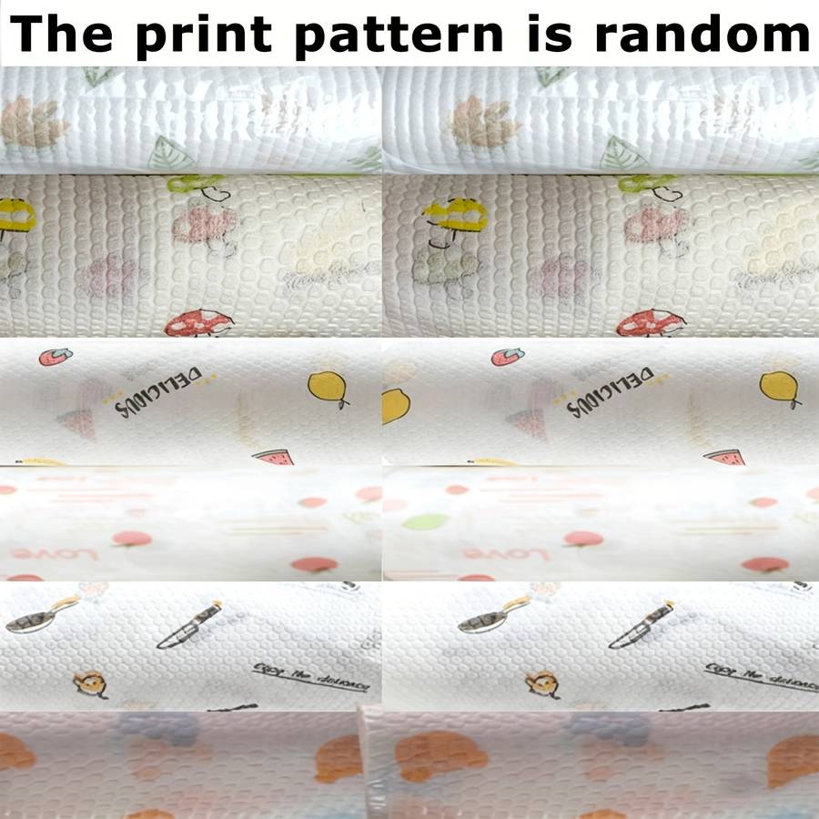 Rag Color Printed Patterns Shipped Randomly Capacity 17X18Cm 6.69X7.09Inch  1 Roll Of 30 Pieces