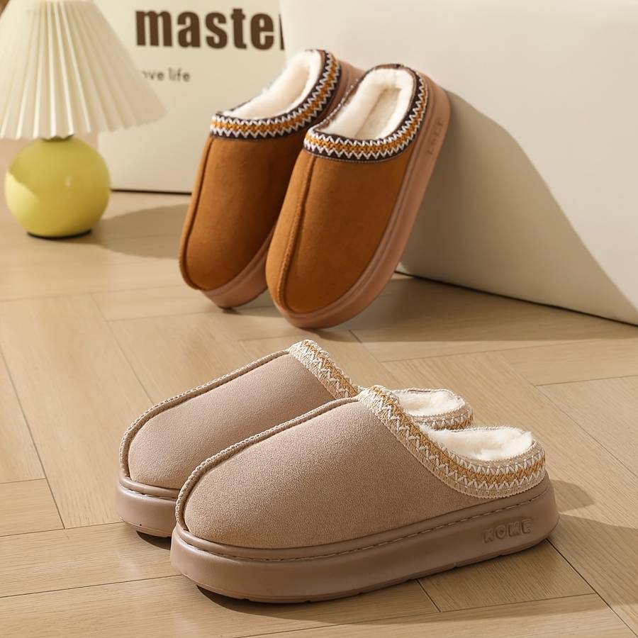 Cotton Slippers Color Mocha Color Sizeuk 3.5-4