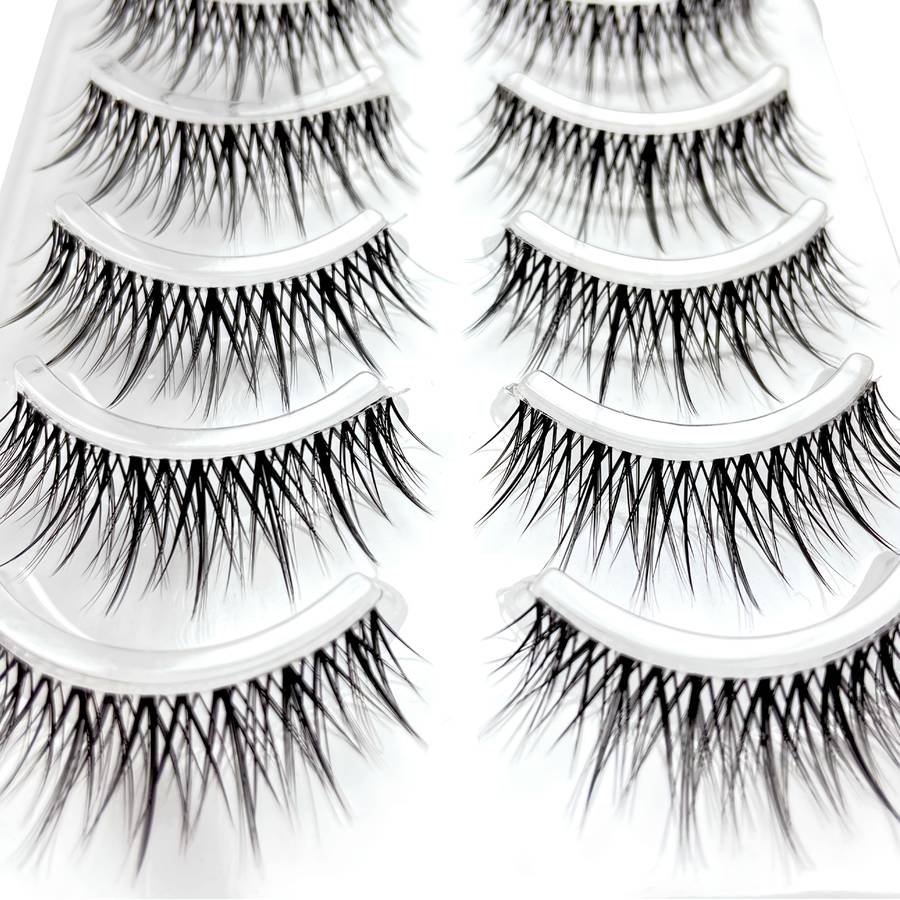 False Eyelashes Style Cross Eyelashes Quantity 5 Pairs
