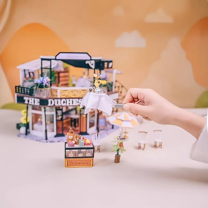 Building Toy Architectural Model Toy Set Model Simple Tea Room