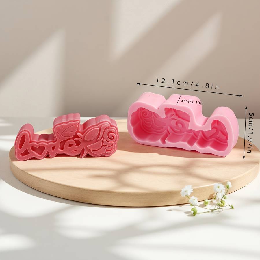 Suitable For Baking Molds Color Pink Style Hello Rose Heart