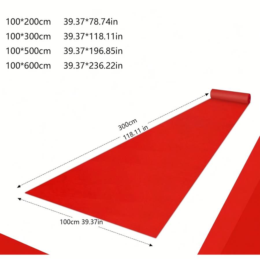 Wedding Supplies Color Red Size 100*600Cm