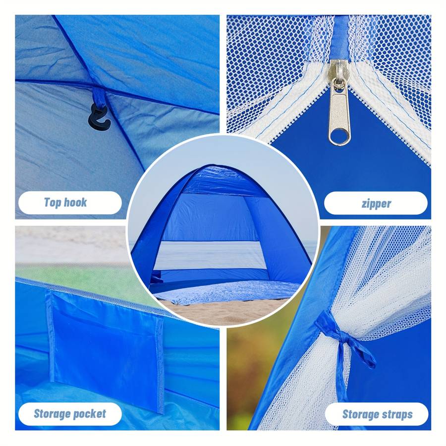 Pakicetus Instant Pop Up Beach Tent Large Portable Camping Shelter Sun Shade