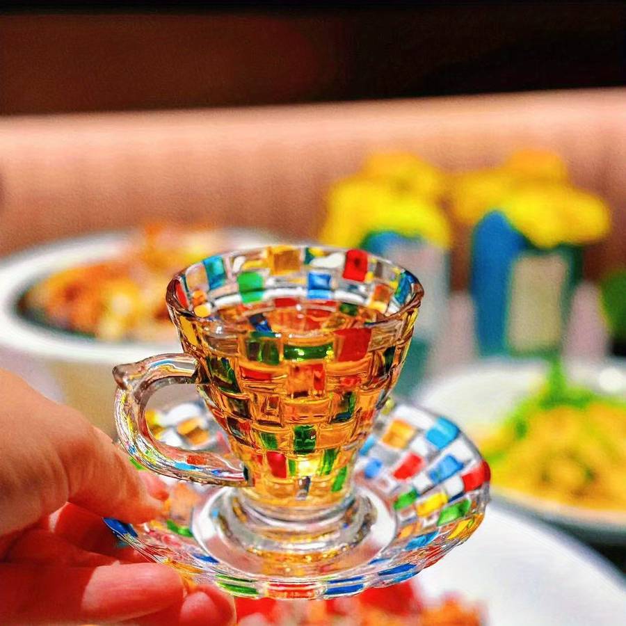 Water Cup Style Waist Length Coffee Cup And Saucer Set