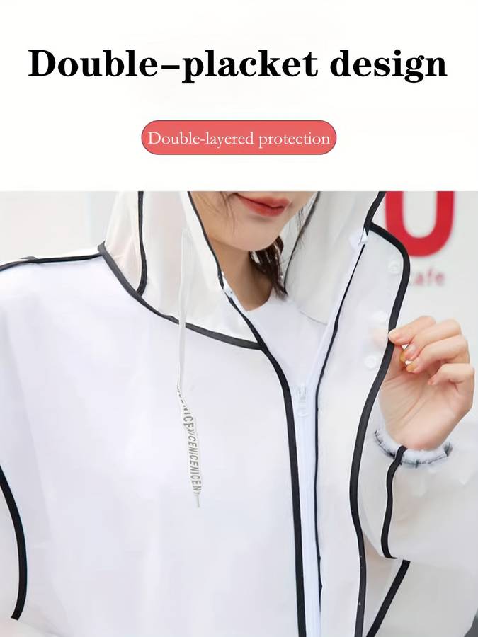 Raincoat Transparent Size L