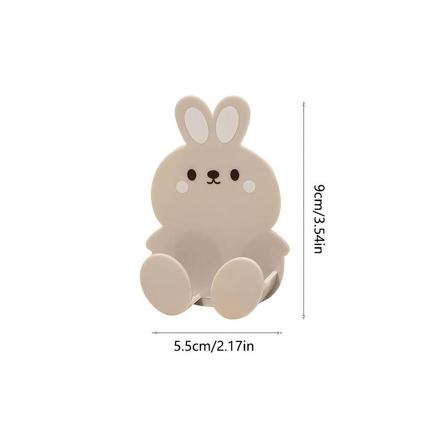 5 Pack Cute Bunny Hooks Multi Purpose Storage Hooks For color 5 Random Colors Quantity Bunny