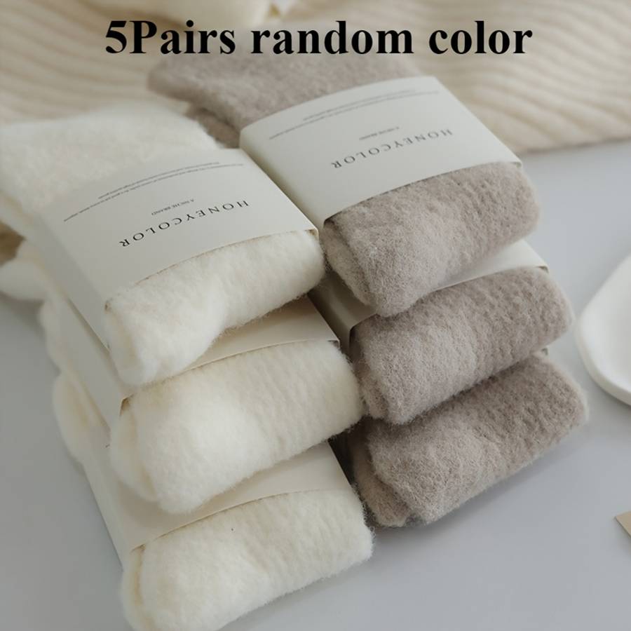 Women S Socks Color 5 Pairs Of Random Colors Size Onesize