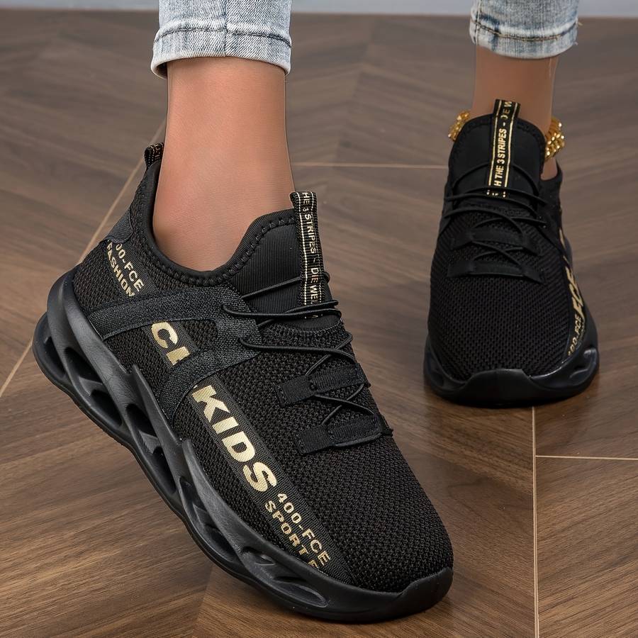 Women S Sneakers Color Black Golden Sizeuk 5