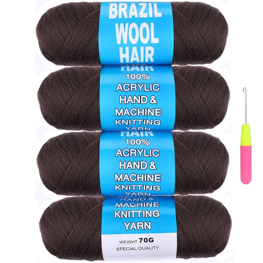 Hair Braiding Products Color 4Rollblack Hair Length20.32Cm