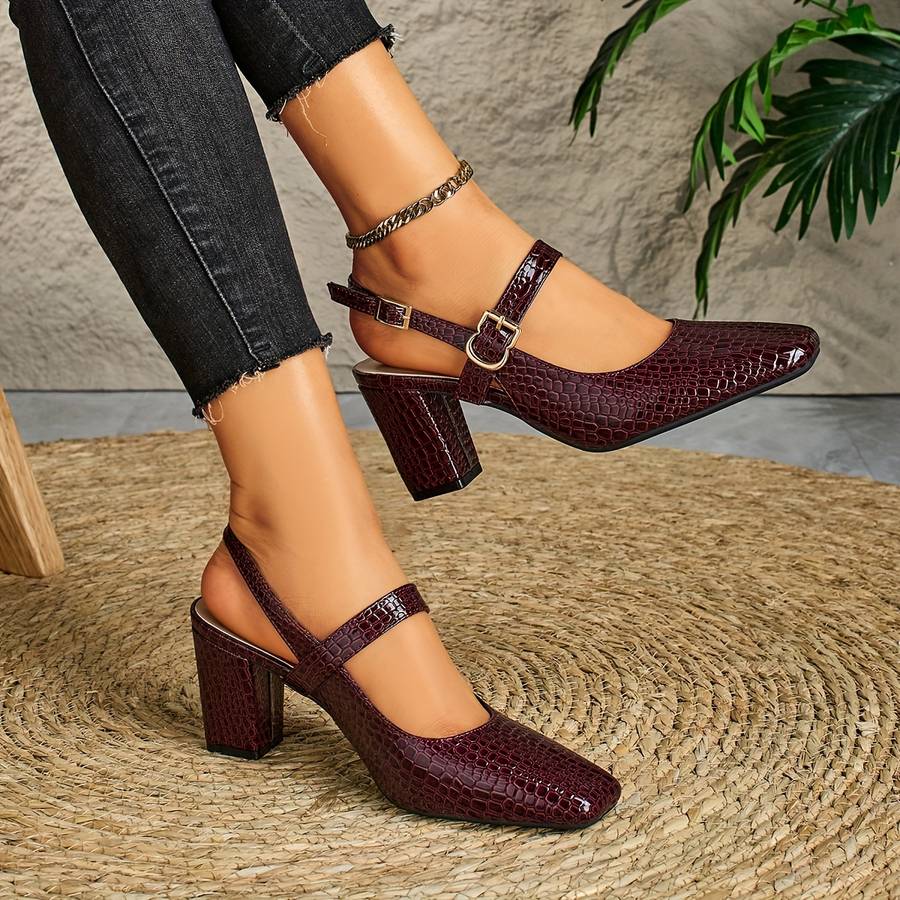 Women S High Heels Color Burgundy Sizeuk 3