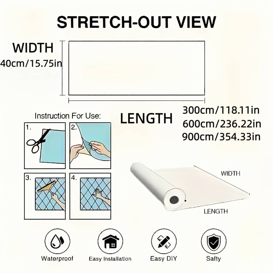 Self Adhesive Floor Stickers Yyji 2 40Cm*600Cm 15.75In*236.22In