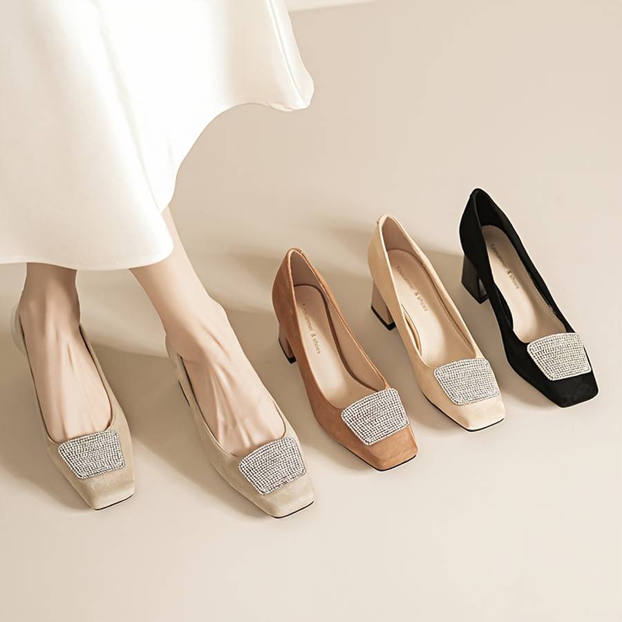 Women S High Heels Color Khaki Sizeuk 2.5