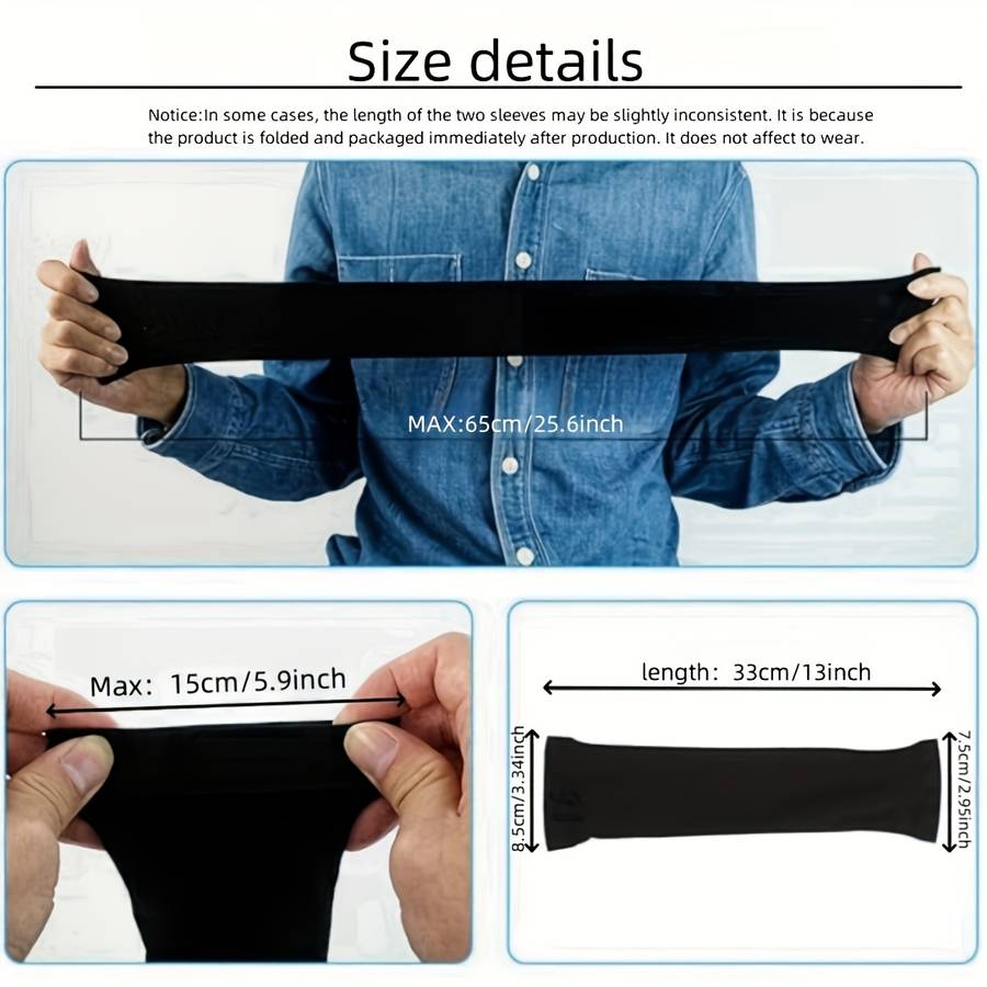 Sunscreen Sleeves Color 5 Pairs Of White