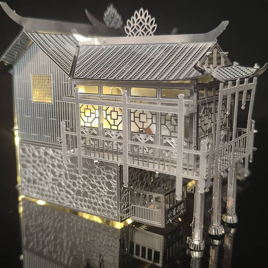 Building Toy Architectural Model Toy Set Style Diaojiaolou