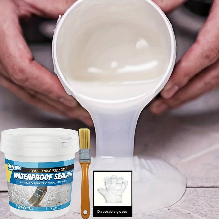 Waterproof Repair And Sealing Supplies Capacity 1Kg 35.27Oz Add Tools