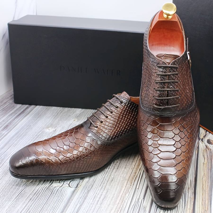 Mens Leather Shoes Color Coffee Brown Sizeuk 5.5