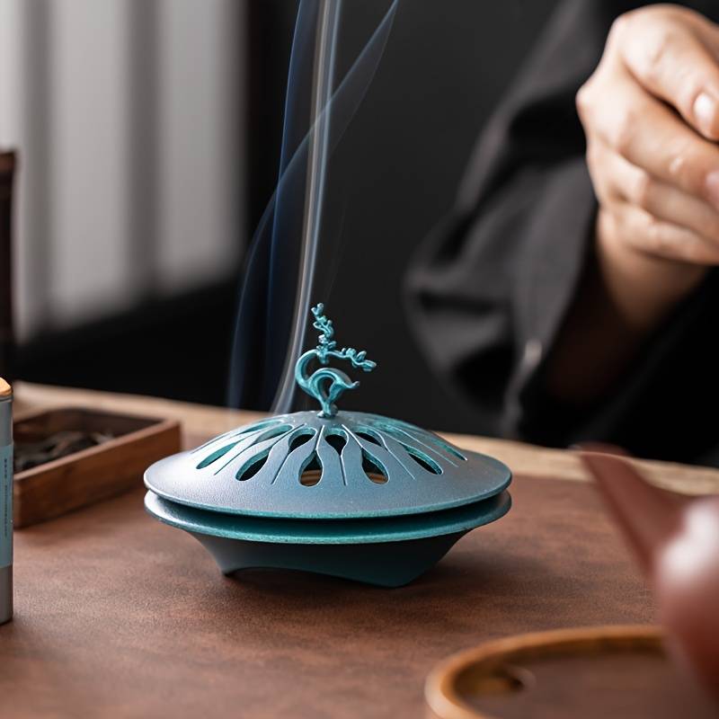 Incense Burner Color  Fortune Lotus Incense Burner Black