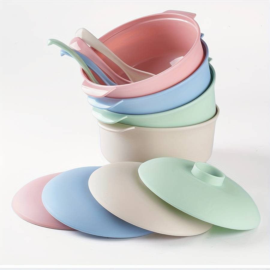 Bowl Items Light Blue 4Piece Set 2Pcs Bowl  2Pcs Spoon