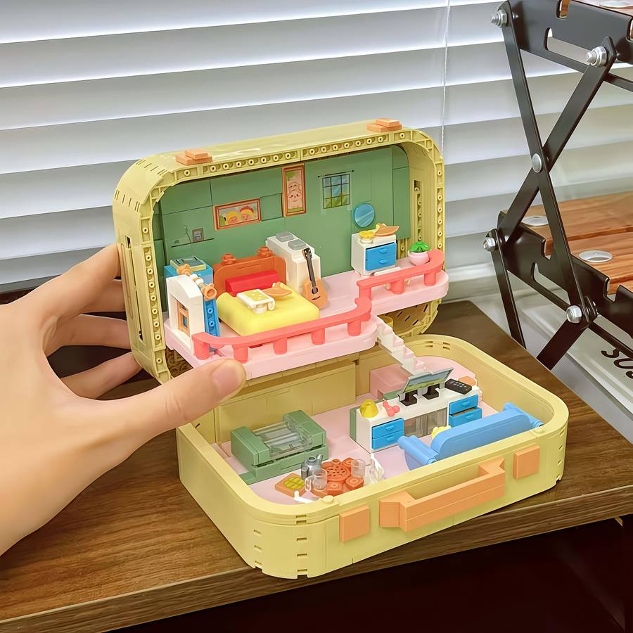 3D Building Model Puzzle Set Color 2202 Cute Little House